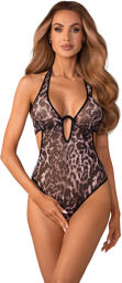 Body ouvert Addia avec motif léopard