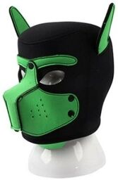 Masque Puppy néoprène Dog On Noir-Vert
