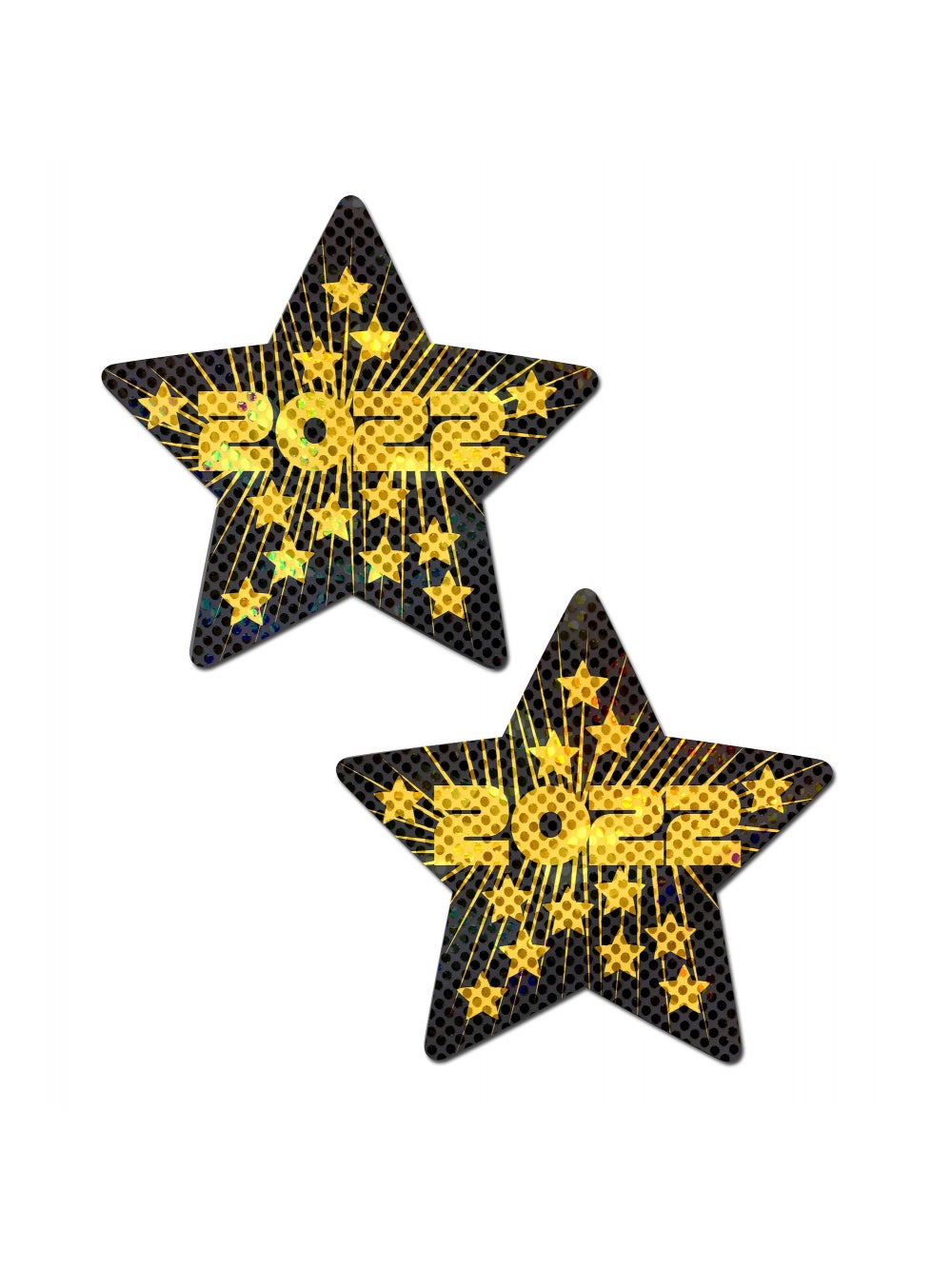 Cache-Tétons Étoile Nouvel An 2022 Glitter