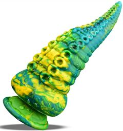 Gode tentacule Sealik 20 x 8cm Jaune-Vert