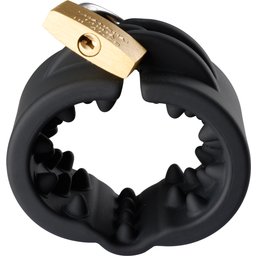 Cruncher Étireur de Testicules Verrouillable à Pointes en Silicone