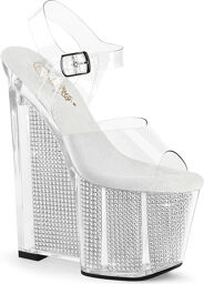 Sandale à talon compensé de 20 cm avec bride de cheville