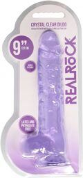 Gode Jelly Réaliste 22cm Violet
