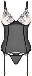 Vila blanes corset et string - Noirs Noir