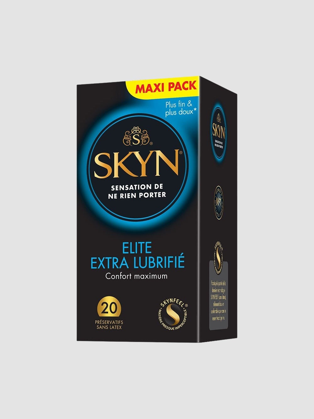 Préservatifs Skyn Elite Extra Lubrifié Boîte de 20