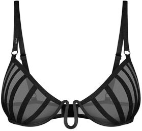 Aurorium demi-soutien-gorge noir Noir