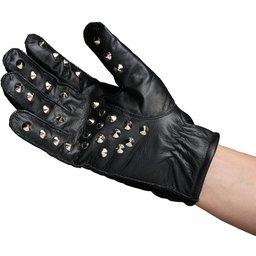 Gants de fessée en cuir cloutés