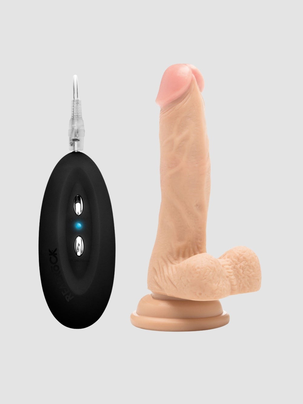 Vibromasseur avec Testicules Réaliste Télécommandé 17,8 cm