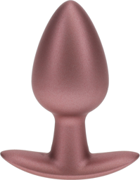 Plug anal en silicone lisse - Medium 7,9 cm - Rose Gold
