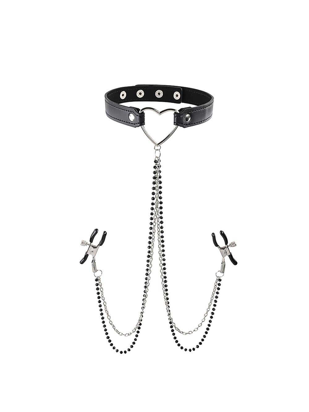 Collier avec pinces à tétons Amor