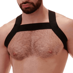 Harnais élastique Matt Noir