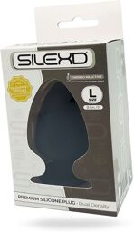 Plug Anal L - 13 cm Ø 7,2 Cm Noir Double Densité