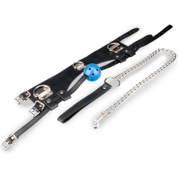 Collier gag-ball bâillon BDSM