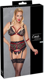 Ensemble porte-jarretelles Suspender Set Noir