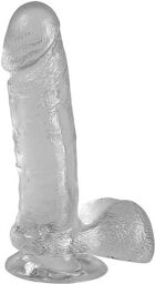 Gode réaliste Real Size Jelly 20 cm Transparent