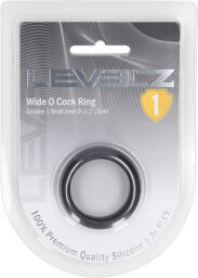 Cockring en silicone Wide O - S - 30mm - Noir