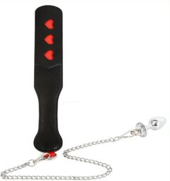 Paddle avec Chaîne et Plug Spank plug 30cm