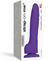 Soft Réaliste Dildo Violet Taille XL