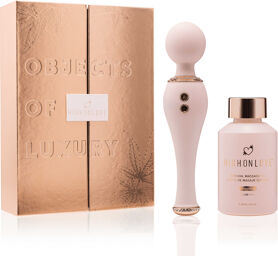 Coffret objets de luxe - Huile de massage et vibromasseur
