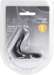 Double O Cockring en Silicone - M - Noir