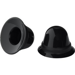 Super Silicone Ventouses à Tétons Noires avec Boîtier de Voyage
