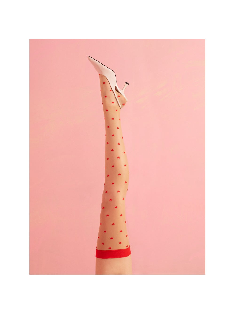 Bas Coeur Love Booster 15 DEN Rouges