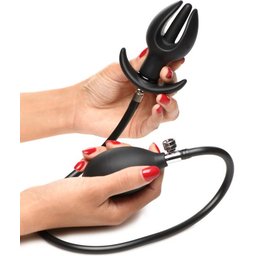 Plug Anal en Silicone Gonflable - Noir