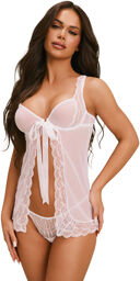 Babydoll Weddya blanc