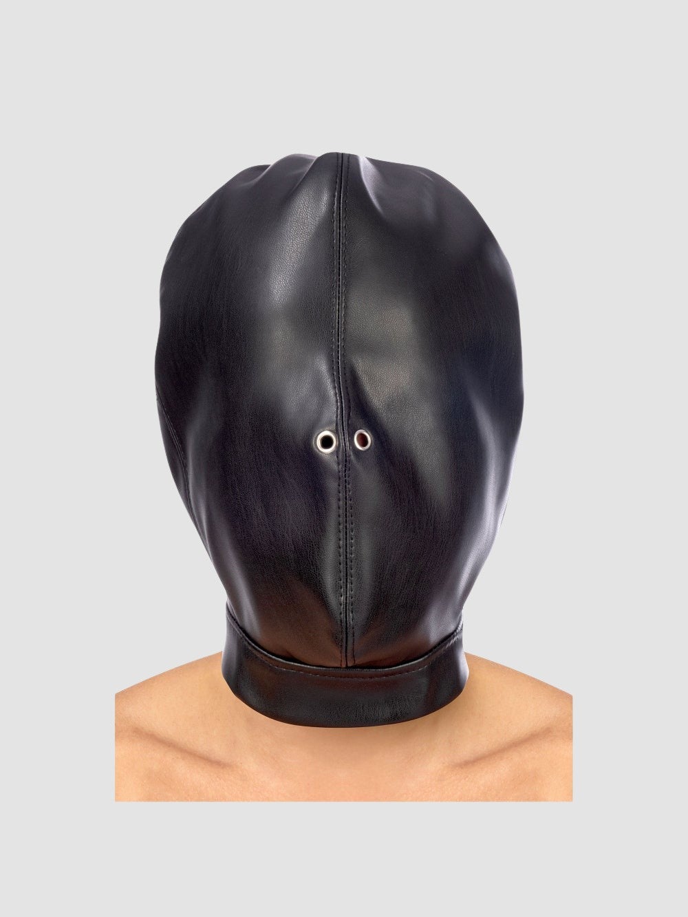 Cagoule BDSM en Similicuir Fermée Fetish Tentation