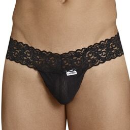String Dentelle Macog Noir Noir