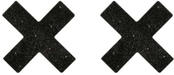 Nippies Croix Noirs Pailletés Noir