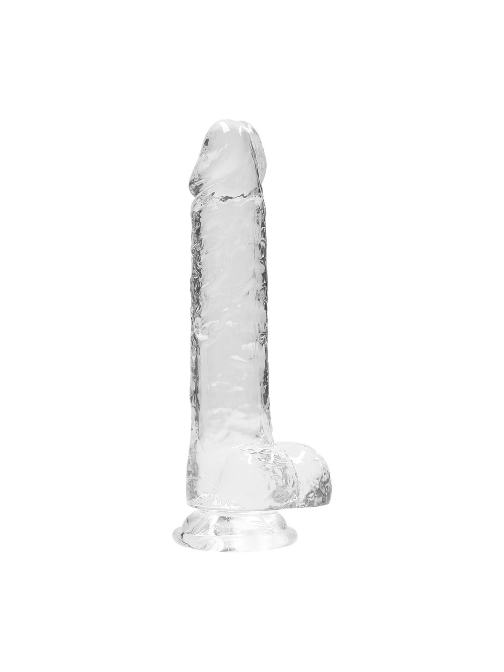 Gode avec Testicules Crystal Clear 20,3 cm