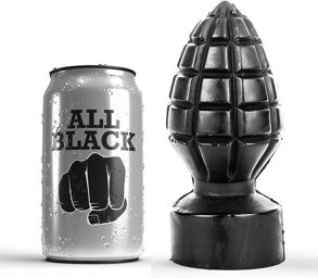 bouchon tout noir anal 14cm