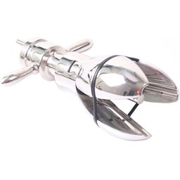 Steel Asslock Plug Anal en Métal 14 cm