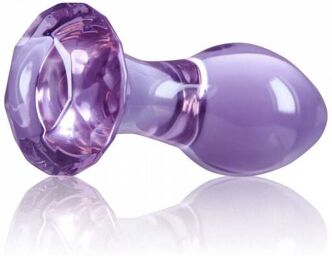 Plug Anal en Verre Crystal Gem Violet