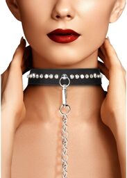 Collier Diamants avec Laisse