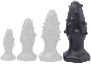 Plug silicone Monster Spike XL 16 x 6.5cm Noir