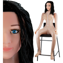 Poupée gonflable assise vagin anus Capucine