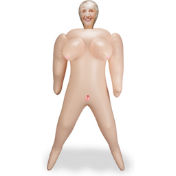 Poupée gonflable granny vagin anus