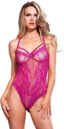 Body sexy Dentelle à Croquer 81503 Rose Vif