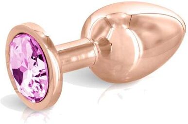 Plug Anal Bijou M Aluminium Pink Angel Rose