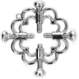 pinces à tétons fleur en métal