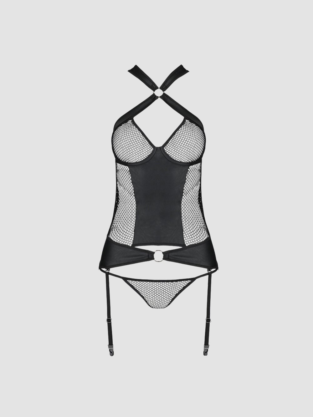 Guêpière Amanda Leather Collection Noire