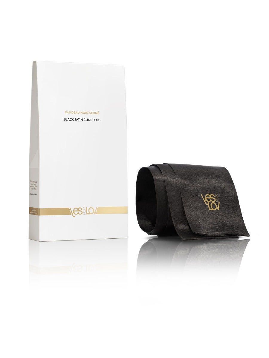 Coffret bandeau en satin noir