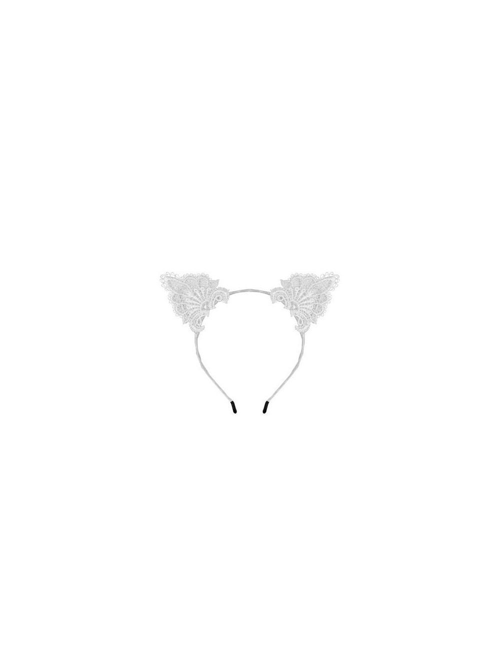 Serre-Tête Oreilles de Chat Dentelle