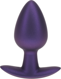 Plug anal en silicone lisse - Medium 7,9 cm - Metallic Purple