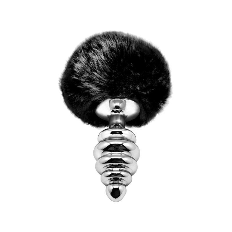 Plug métal Fluffly Twist M noir