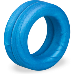 Anneau pénis ring pénien en silicone médical Drew - Cockring penien pour homme et couple - Bleu métallique