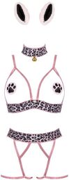 Costume Catriny 5 Piàces Léopard Rose Léopard