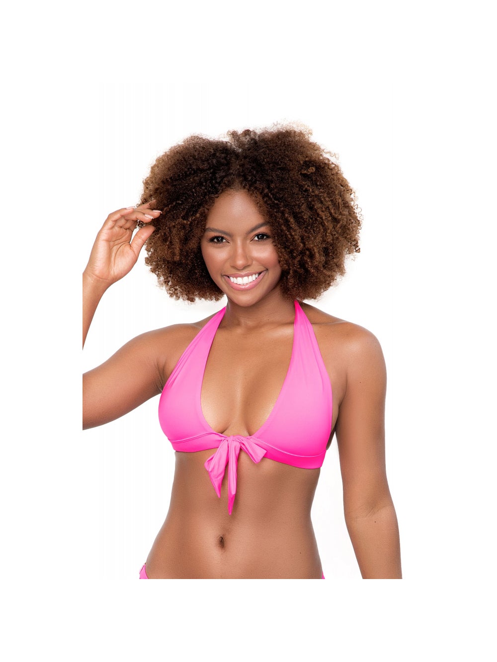 Haut de Maillot de Bain 6647 Triangle Rose